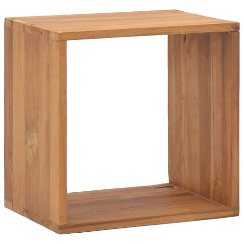 Table De Chevet 40x30x40 Cm Bois De Teck Solide
