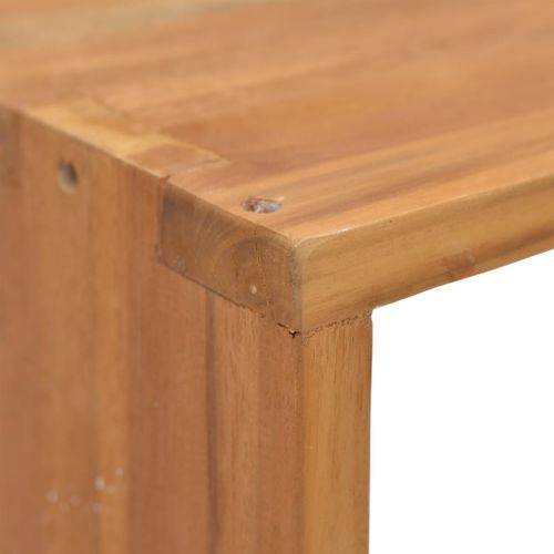 Table De Chevet 40x30x40 Cm Bois De Teck Solide