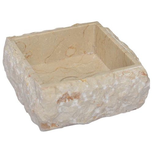 Lavabo Crème 30x30x13 Cm Marbre