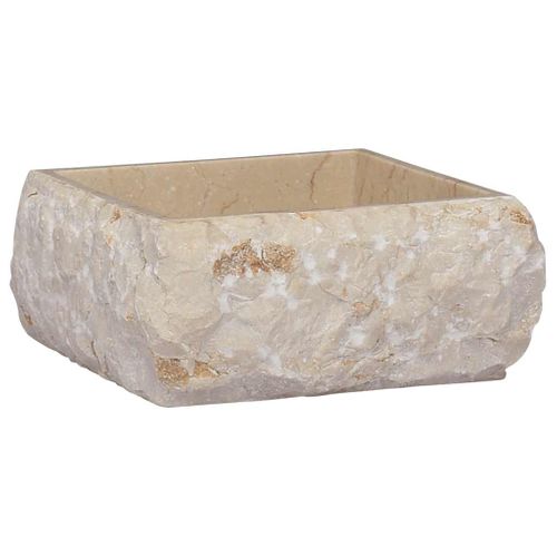 Lavabo Crème 30x30x13 Cm Marbre