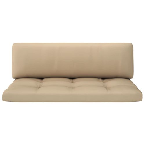 Canapé Central Palette De Jardin Gris Bois De Pin Imprégné