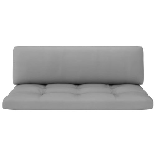 Canapé Central Palette De Jardin Marron Miel Bois Pin Imprégné