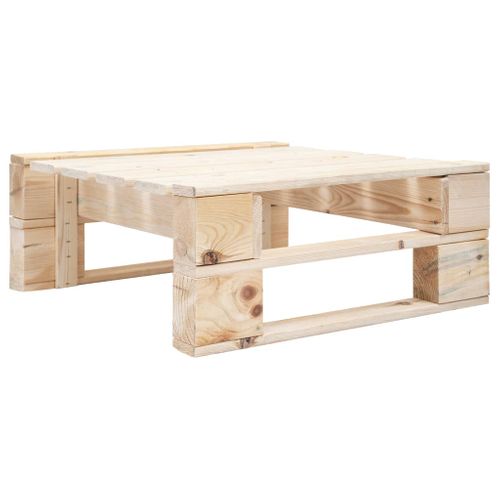 Salon De Jardin Palette 4pcs Avec Coussins Bois De Pin Imprégné