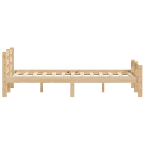 Cadre De Lit Sans Matelas Bois De Pin Massif 120x200 Cm