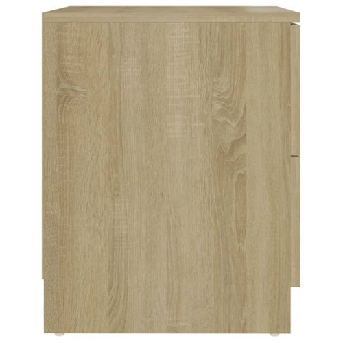 Table De Chevet Chêne Sonoma 40x40x50 Cm Bois Contreplaqué