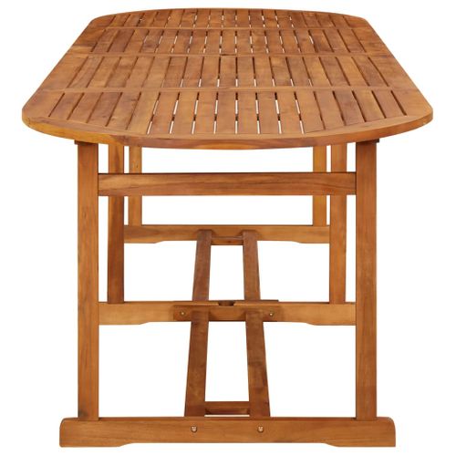 Table à Dîner De Jardin 280x90x75 Cm Bois D'acacia Massif