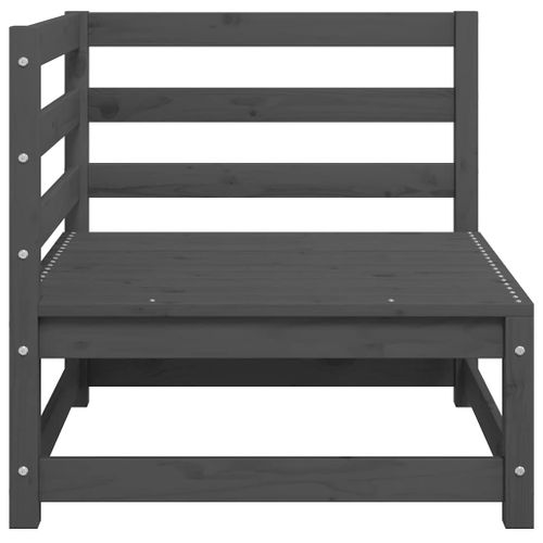 Canapé D'angle De Jardin Coussins Anthracite Bois De Pin Massif