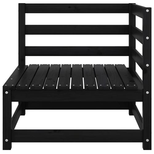 Canapé D'angle De Jardin Coussins Anthracite Bois De Pin Massif