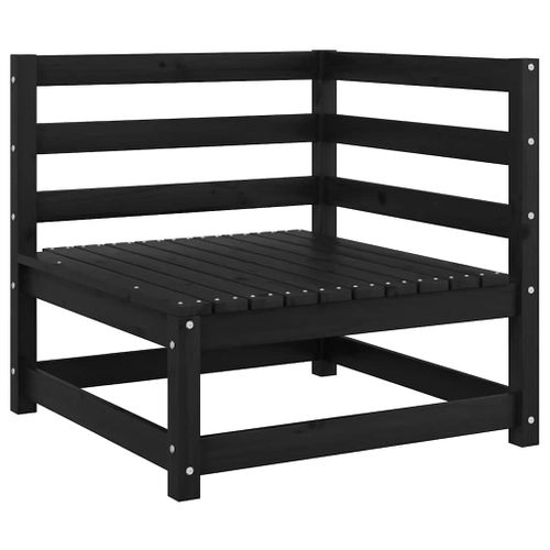 Canapé D'angle De Jardin Coussins Anthracite Bois De Pin Massif