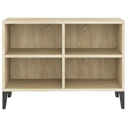 Meuble TV Avec Pieds En Métal Chêne Sonoma 69,5x30x50 Cm