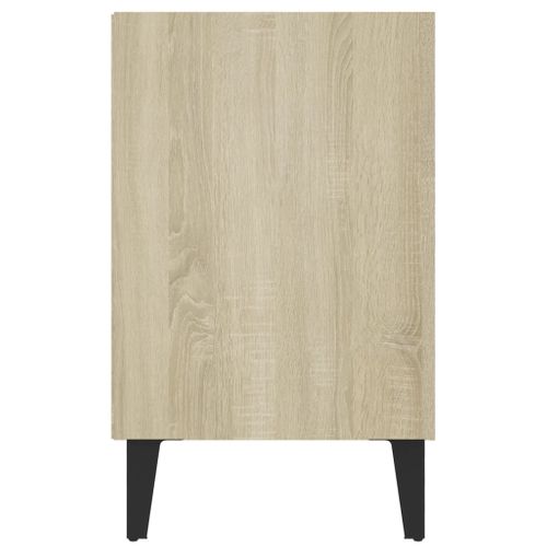 Meuble TV Avec Pieds En Métal Chêne Sonoma 103,5x30x50 Cm