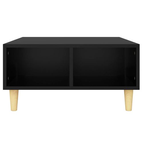 Table Basse Noir 60x60x30 Cm Bois Contreplaqué