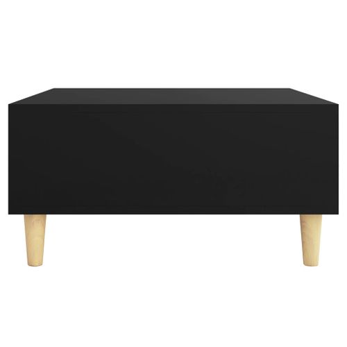 Table Basse Noir 60x60x30 Cm Bois Contreplaqué