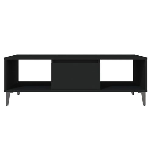Table Basse Noir 103,5x60x35 Cm Bois Contreplaqué