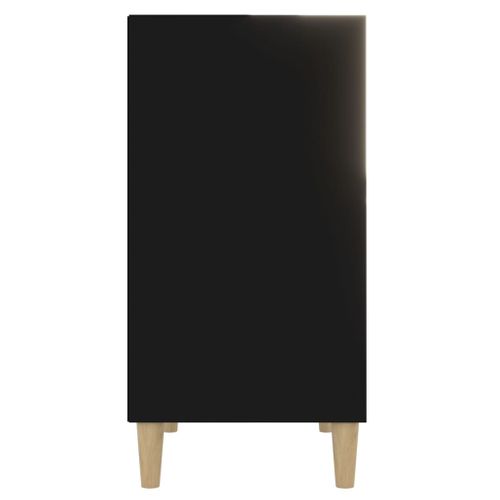 Buffet Noir 57x35x70 Cm Bois Contreplaqué