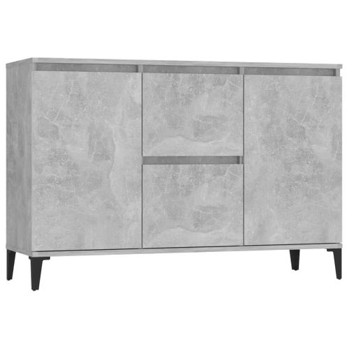 Buffet Style Industriel Gris Béton 104x35x70 Cm Bois Composé