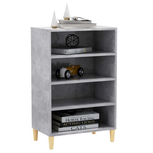 Buffet Gris Béton 57x35x90 Cm Aggloméré