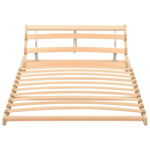 Sommier à Lattes 13 Lattes Tête De Lit Réglable 90x200 Cm