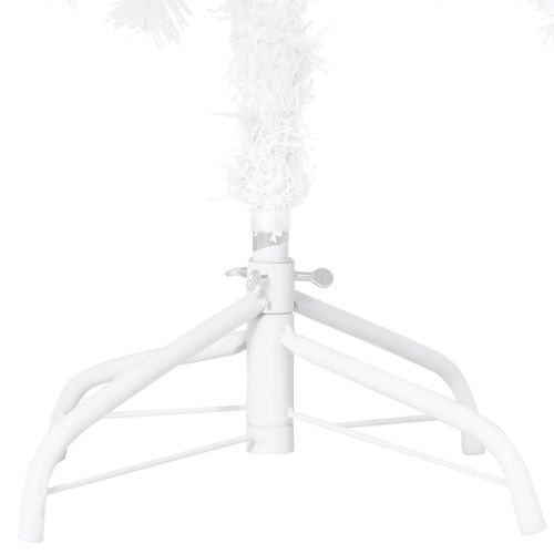 Arbre De Noël Artificiel Avec Branches Épaisses Blanc 120cm Pvc