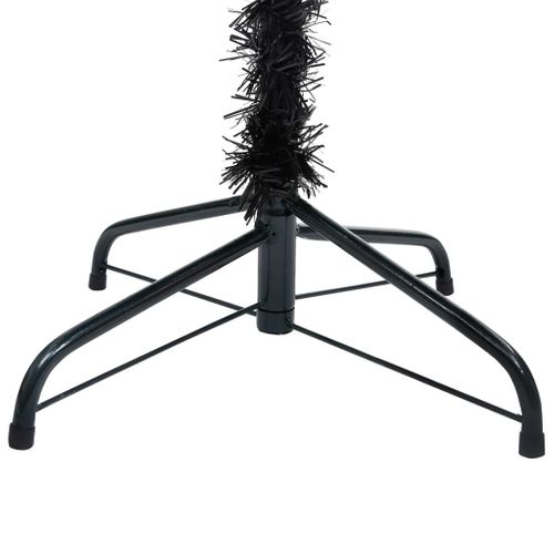 Sapin De Noël Artificiel Avec Support Noir 120 Cm Pvc