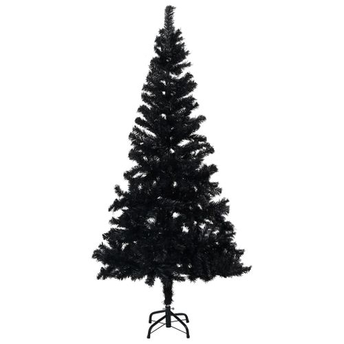 Sapin De Noël Artificiel Avec Support Noir 120 Cm Pvc