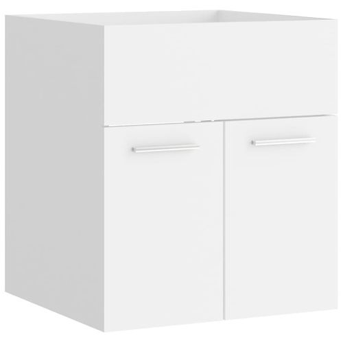 Meuble Vasque Avec Lavabo Intégré Blanc Aggloméré