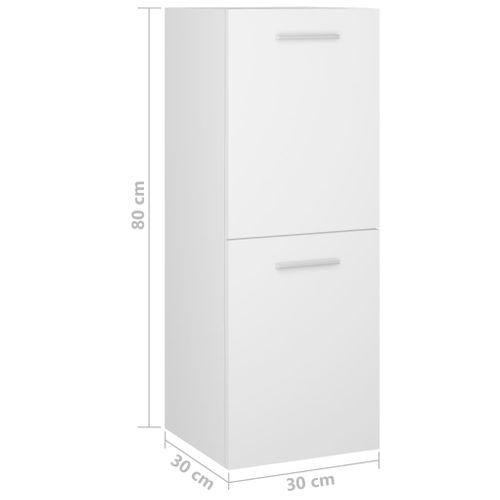 Ensemble De Meubles De Salle De Bain Blanc Aggloméré