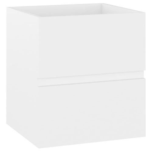 Meuble Vasque Avec Lavabo Intégré Blanc Aggloméré