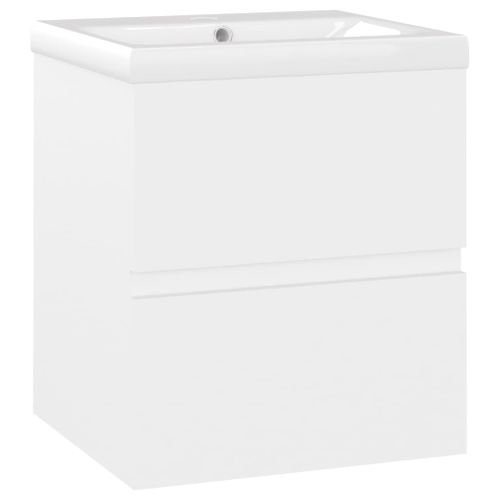 Meuble Vasque Avec Lavabo Intégré Blanc Aggloméré