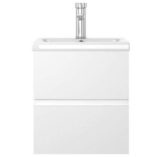 Meuble Vasque Avec Lavabo Intégré Blanc Aggloméré