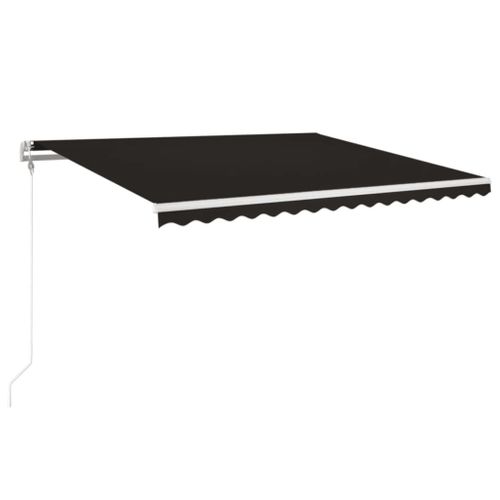 Auvent Automatique Capteur De Vent Et LED 400x350 Cm Anthracite