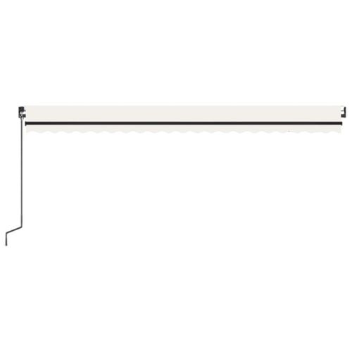 Auvent Manuel Rétractable 500x300 Cm Crème