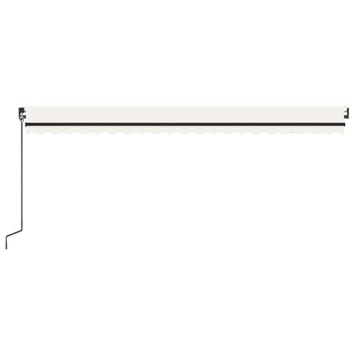 Auvent Automatique Avec Capteur De Vent Et LED 500x300 Cm Crème