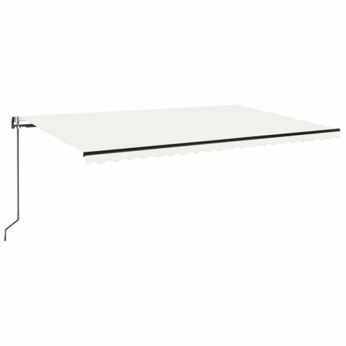 Auvent Automatique Avec Capteur De Vent Et LED 500x300 Cm Crème
