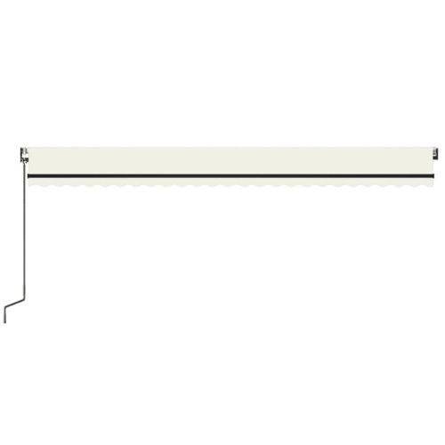 Auvent Rétractable Automatique 600x350 Cm Crème