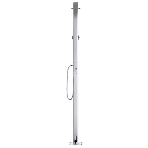 Douche De Jardin Avec Base Marron 220 Cm Aluminium