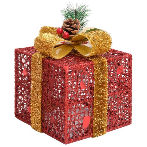 Boîtes-cadeaux De Noël Décoratives 3 PCs Extérieur Intérieur