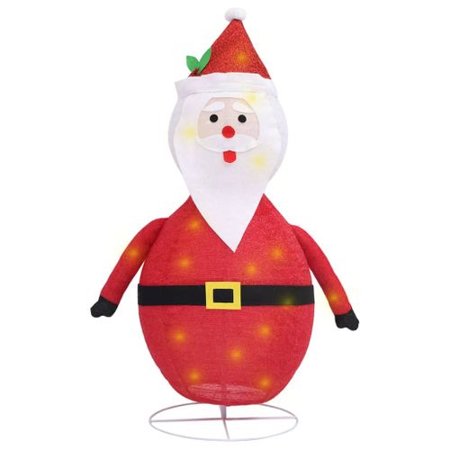 Décoration De Noël Figurine Père Noël LED Tissu De Luxe 60 Cm