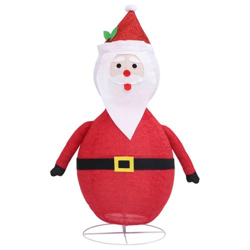 Décoration De Noël Figurine Père Noël LED Tissu De Luxe 60 Cm