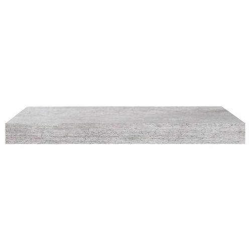 Étagère Murale Flottante Gris Béton 50x23x3,8 Cm Mdf