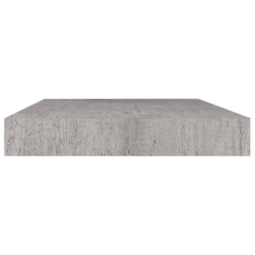 Étagère Murale Flottante Gris Béton 50x23x3,8 Cm Mdf