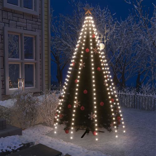 Guirlande Lumineuse D'arbre De Noël 300 LED Blanc Froid 300 Cm