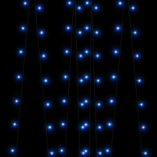 Lampes Solaires 2 PCs 2x200 LED Bleu Intérieur Extérieur