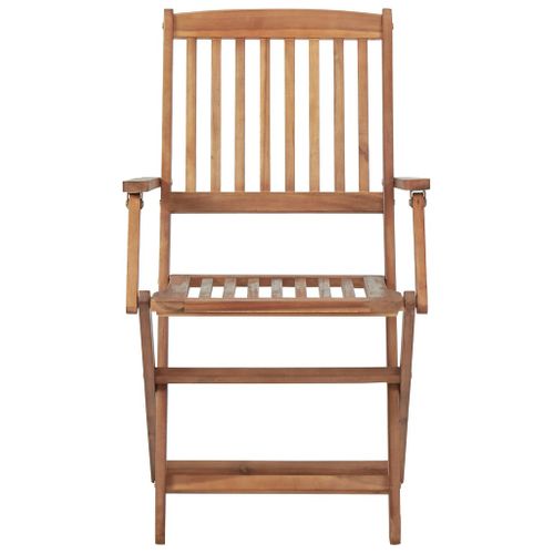 Chaises Pliables De Jardin Lot De 6 Avec Coussins Bois D'acacia