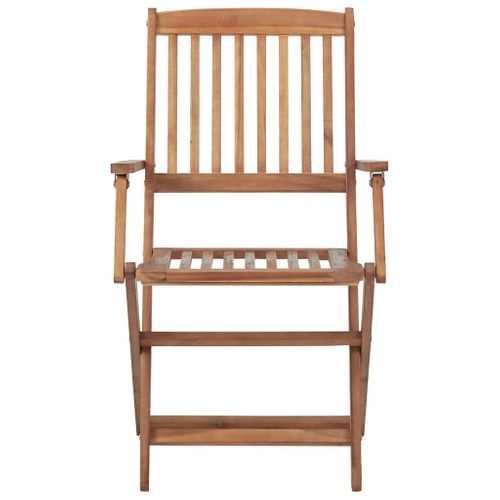 Chaises Pliables De Jardin Lot De 6 Avec Coussins Bois D'acacia