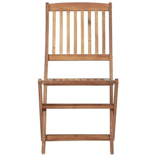 Chaises Pliables De Jardin Lot De 6 Avec Coussins Bois D'acacia