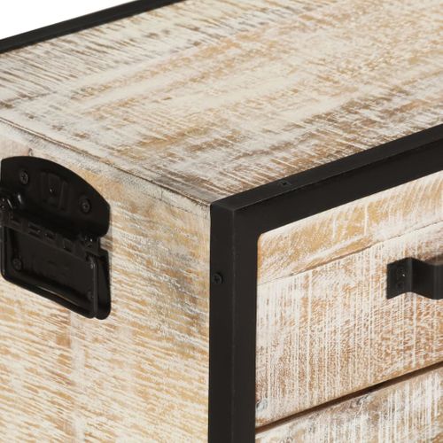 Meuble TV 110x30x41 Cm Bois D'acacia Massif