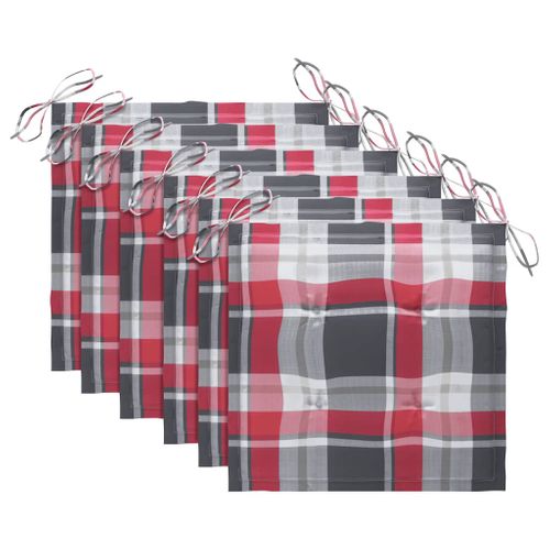 Chaises De Jardin Avec Coussins 6 PCs Bois D'acacia Massif