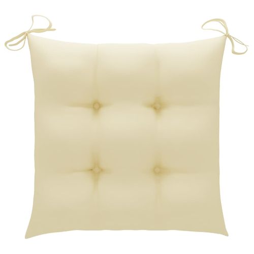 Chaises De Jardin 8 PCs Avec Coussins Bois D'acacia Solide