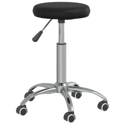 Chaise Pivotante De Bureau Noir Simili